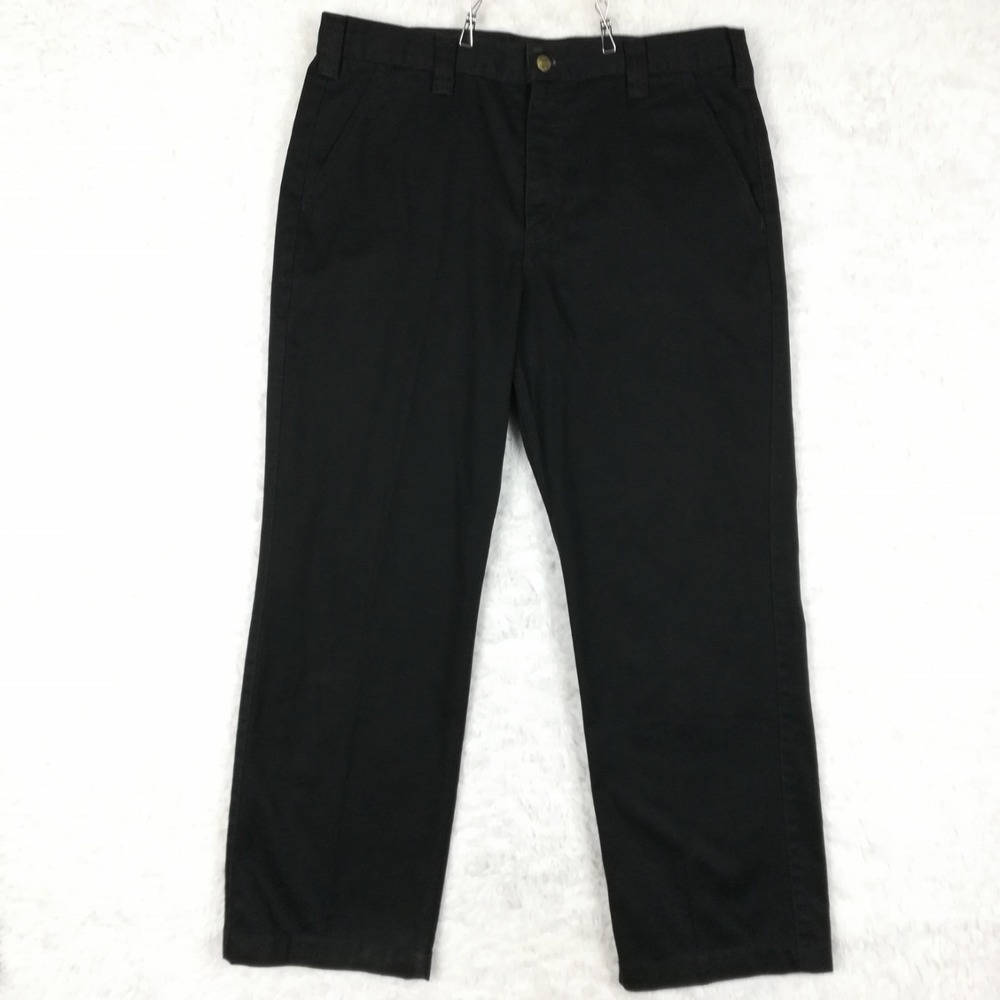 Carhartt Mens Pants Blended Twill Work Black B290 Relaxed Chino 36x30